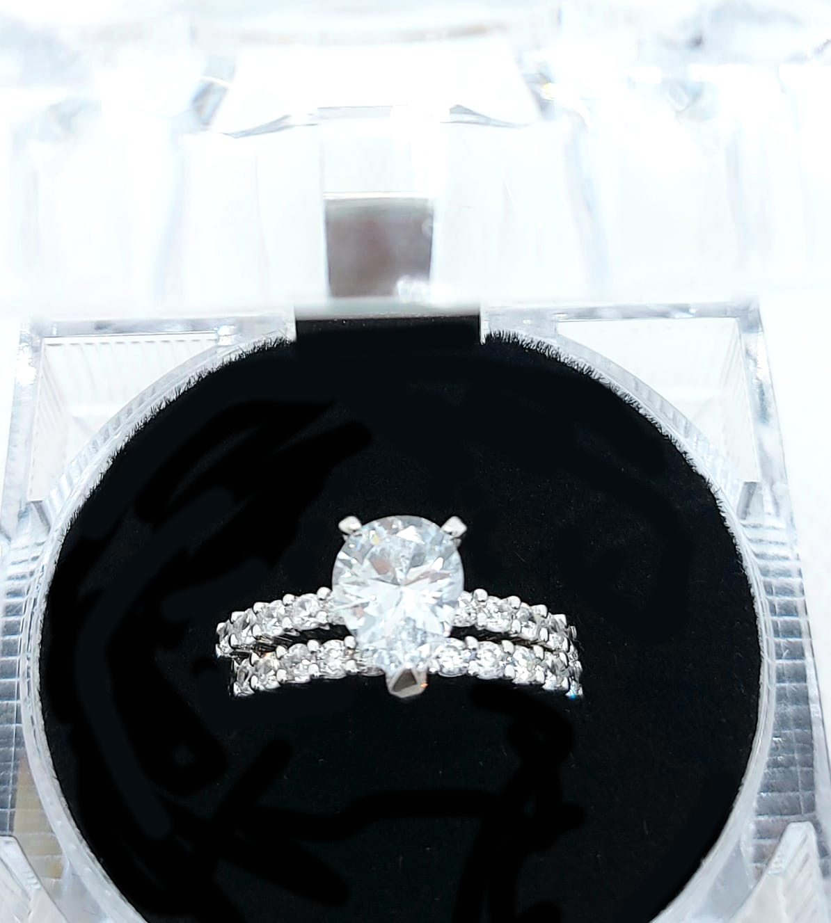 2PC Silver Wedding Ring
